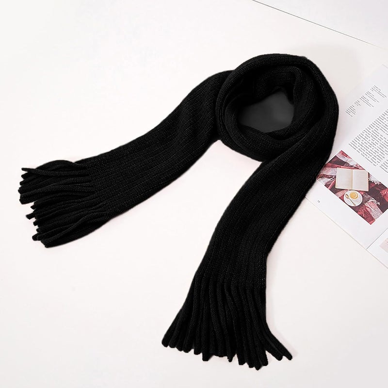 BEARUN Kids Knit Scarf Winter Fashion Solid Color Toddler Baby Scarves Neck Warmer Tassel Scarf for Boys Girls - Image 5
